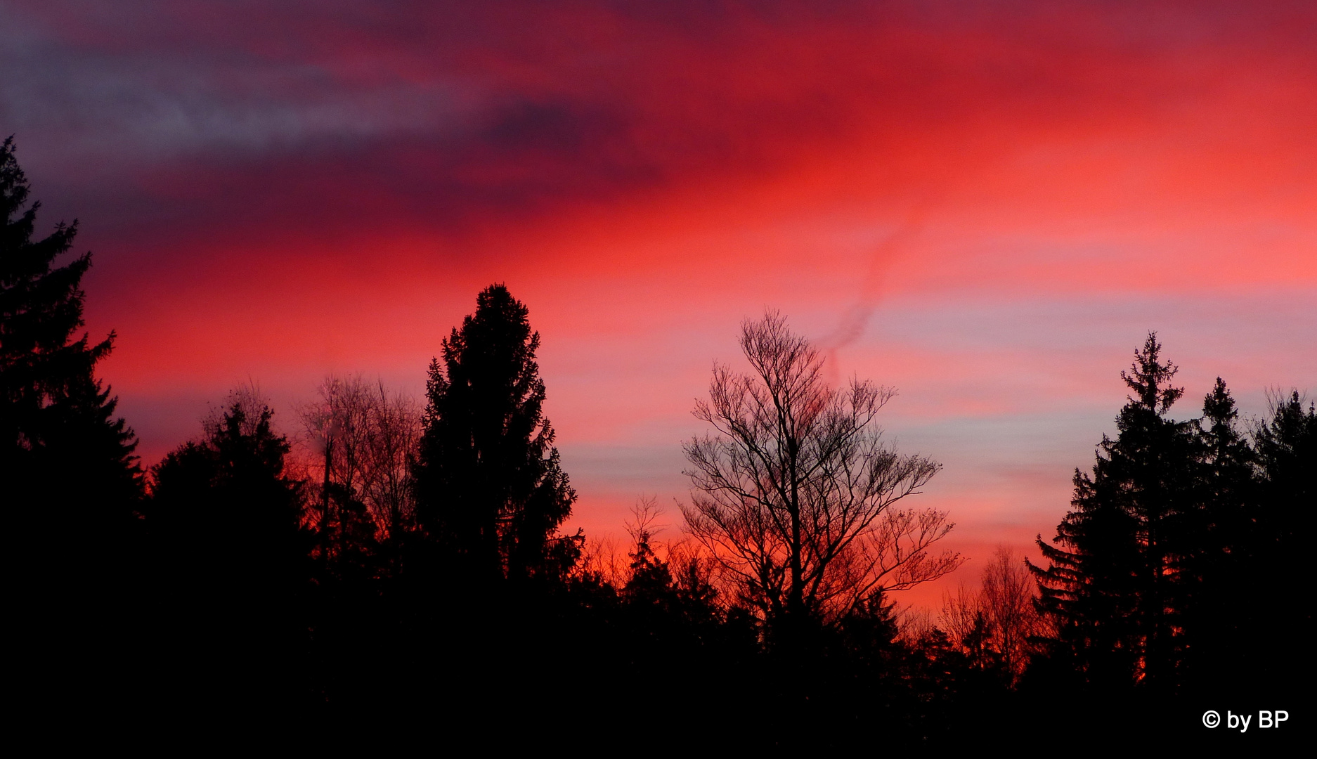 Sonnenaufgang im Winter