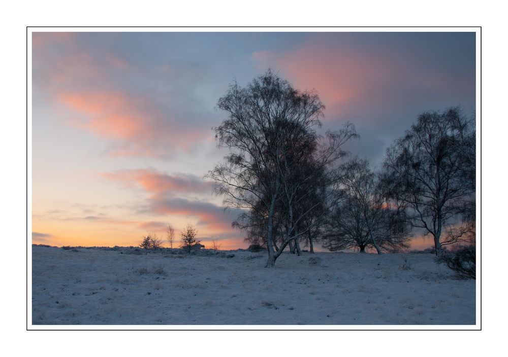 Sonnenaufgang im Winter