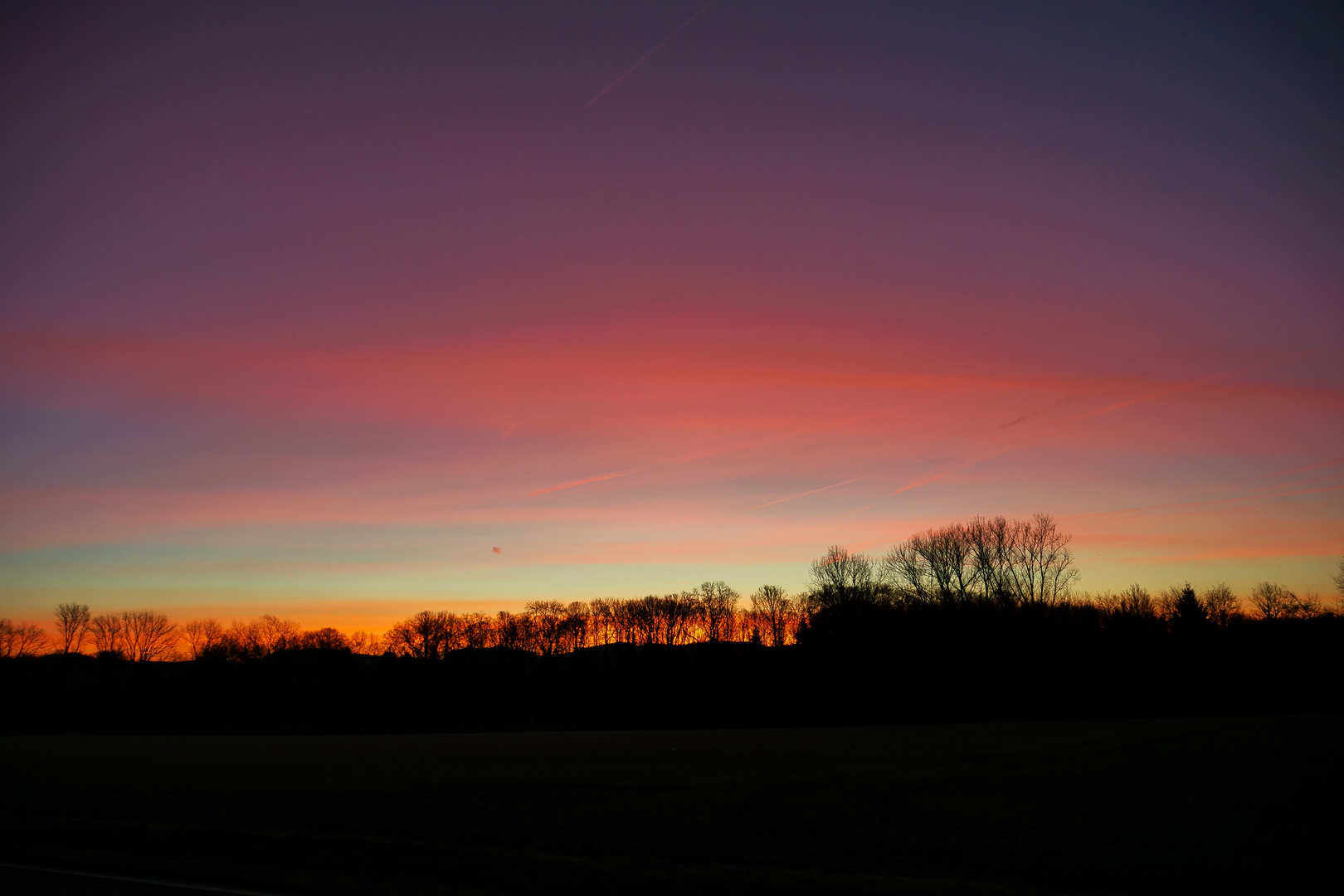 Sonnenaufgang im Winter