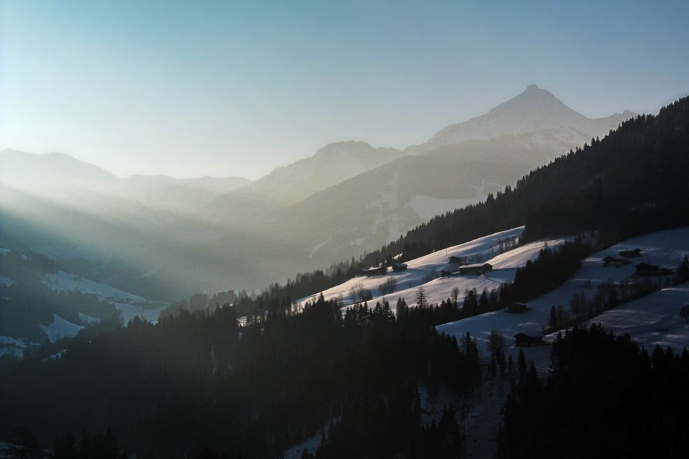 Sonnenaufgang im Winter