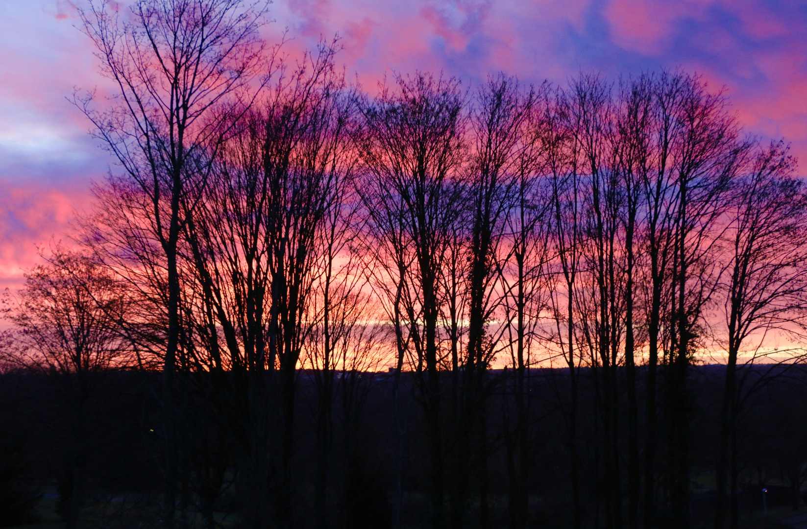 Sonnenaufgang im Winter