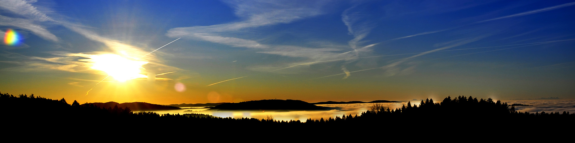 sonnenaufgang im woid :D