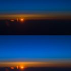 Sonnenaufgang in 11000m. Welcher gefällt?