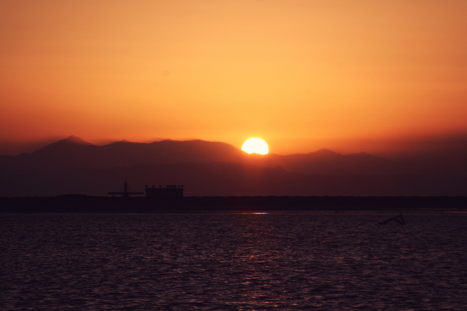 Sonnenaufgang in Ägypten .