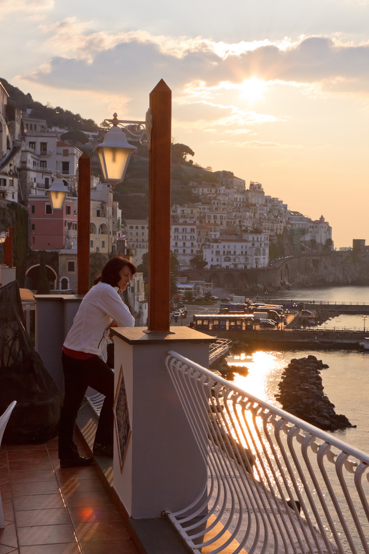 Sonnenaufgang in Amalfi