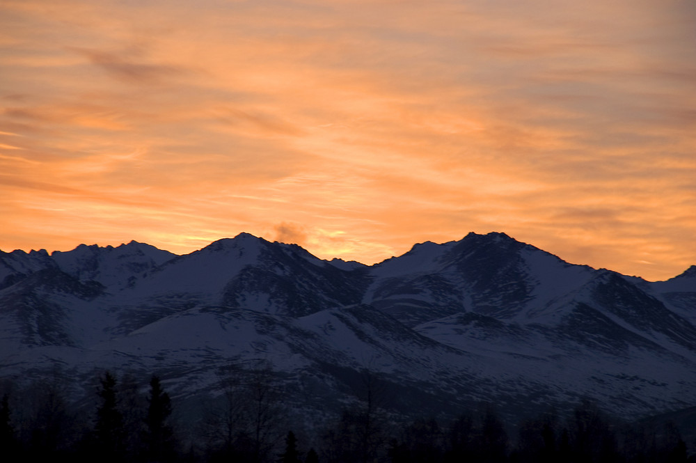 Sonnenaufgang in Anchorage