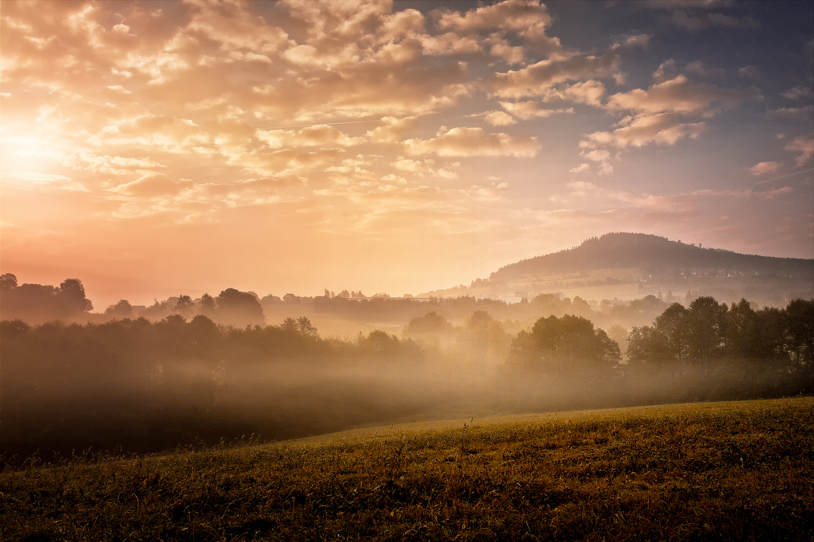 Sonnenaufgang in Annaberg-Buchholz