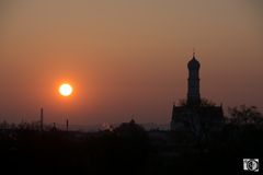 Sonnenaufgang in Augsburg