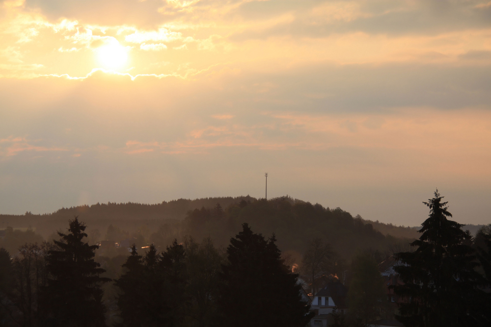 Sonnenaufgang in Bad Steben