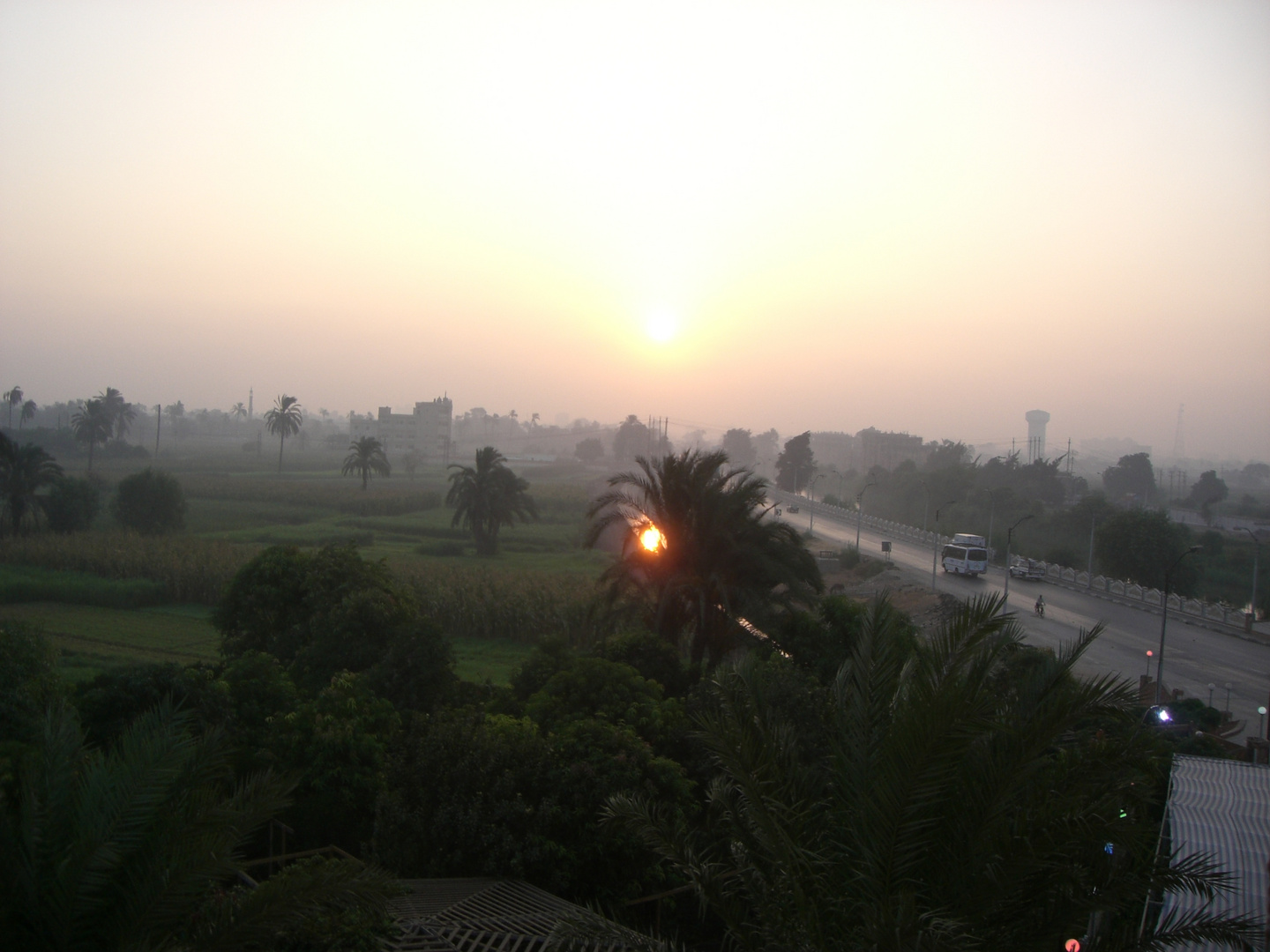 Sonnenaufgang in Beni Suef, Ägypten