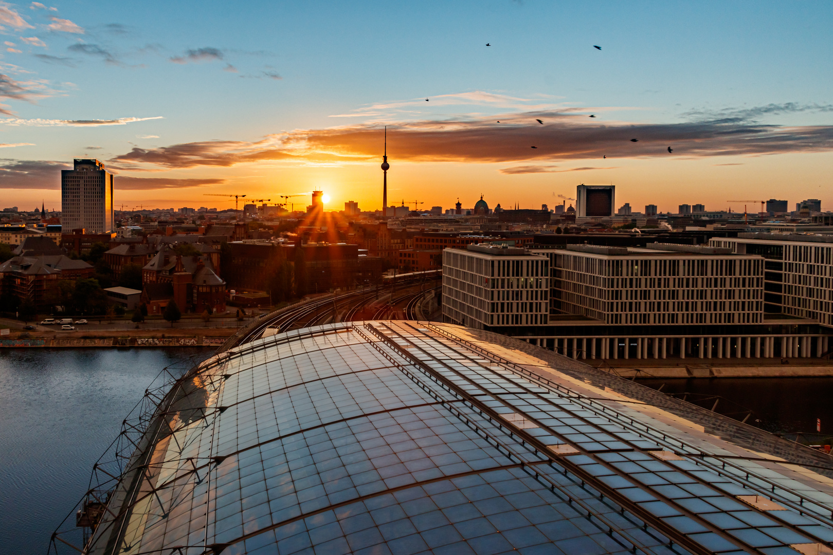 Sonnenaufgang in Berlin