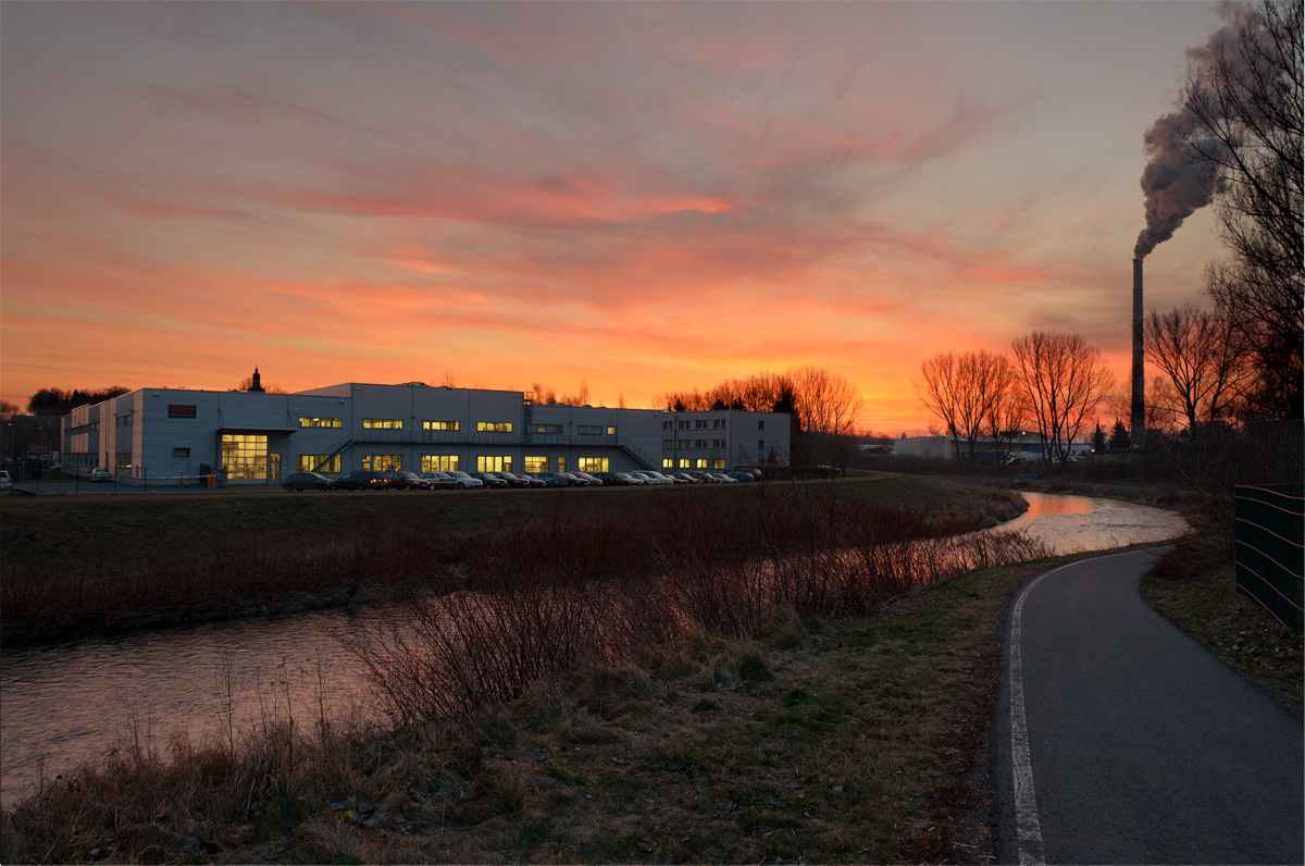 Sonnenaufgang in Chemnitz