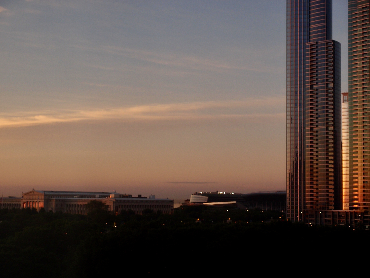 Sonnenaufgang in Chicago