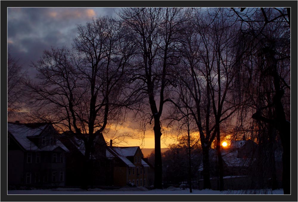 Sonnenaufgang in Clausthal