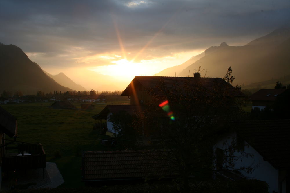 sonnenaufgang in den Alpen