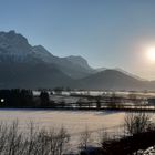 Sonnenaufgang in den Alpen 