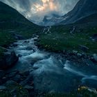 Sonnenaufgang in den Alpen