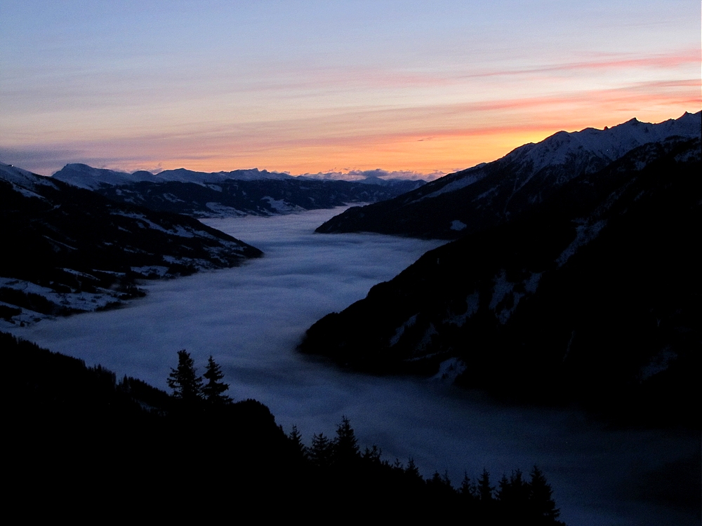 Sonnenaufgang in den Alpen