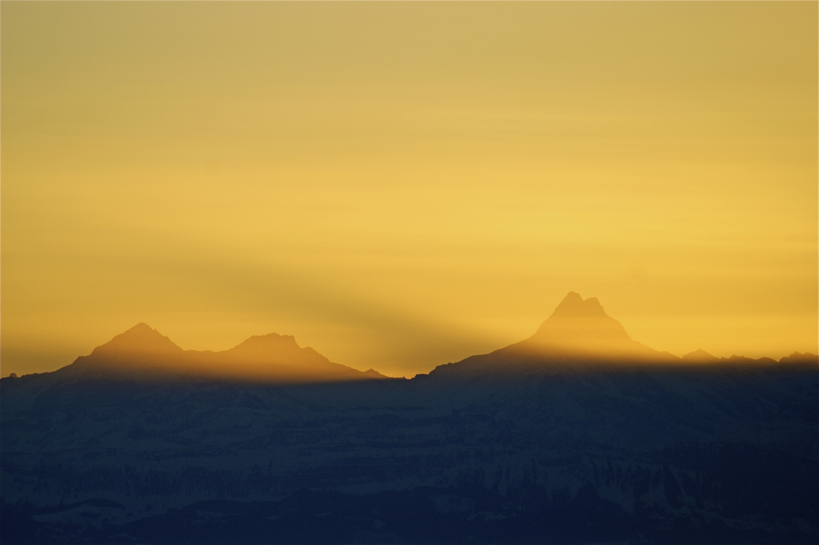 Sonnenaufgang in den Alpen