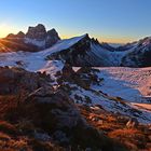 Sonnenaufgang in den Ampezzaner Dolomiten