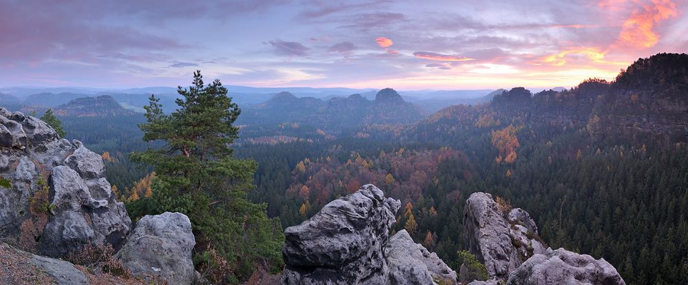 Sonnenaufgang in den Bärfangwänden