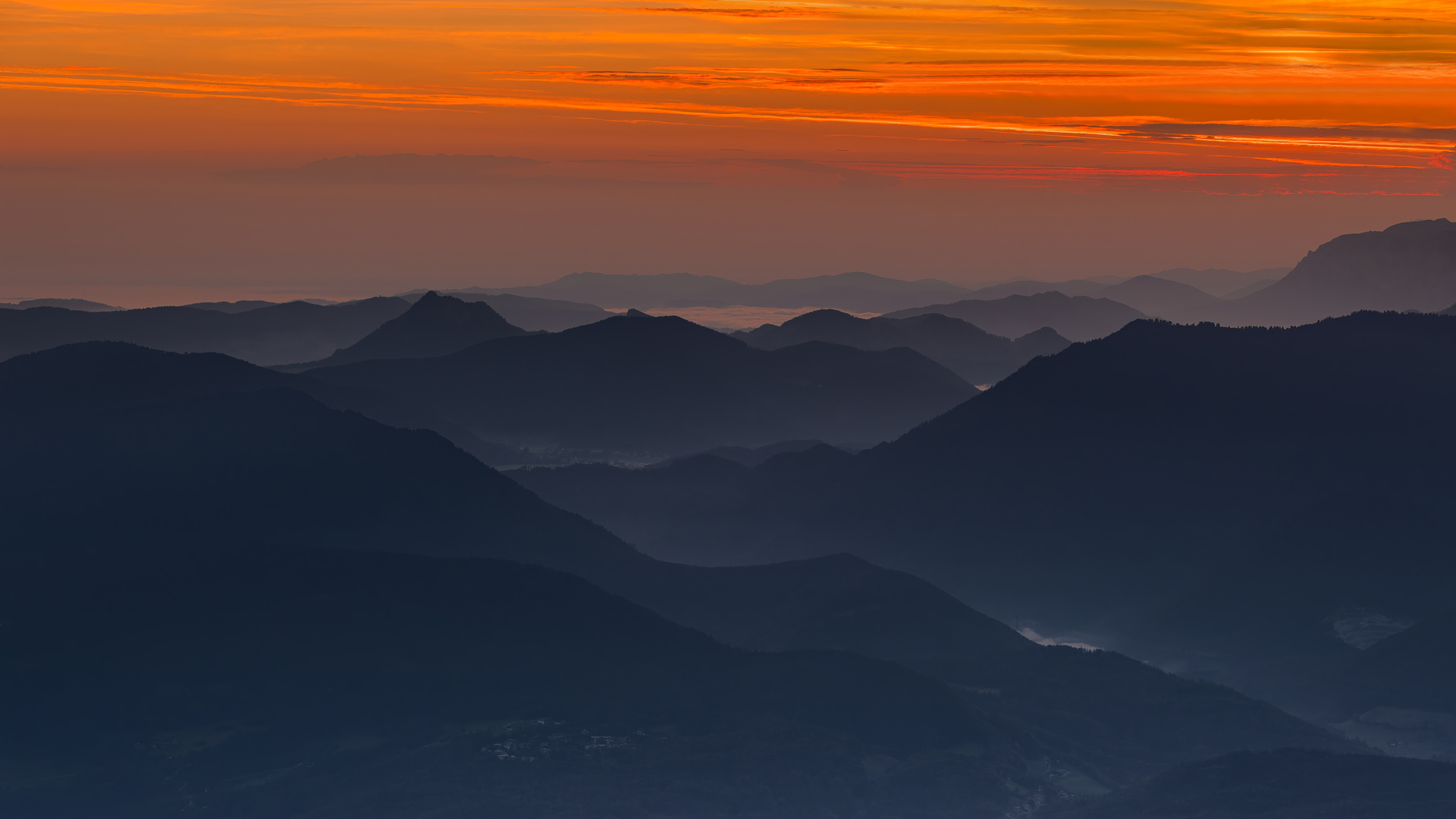 Sonnenaufgang in den Berchtesgadener Alpen