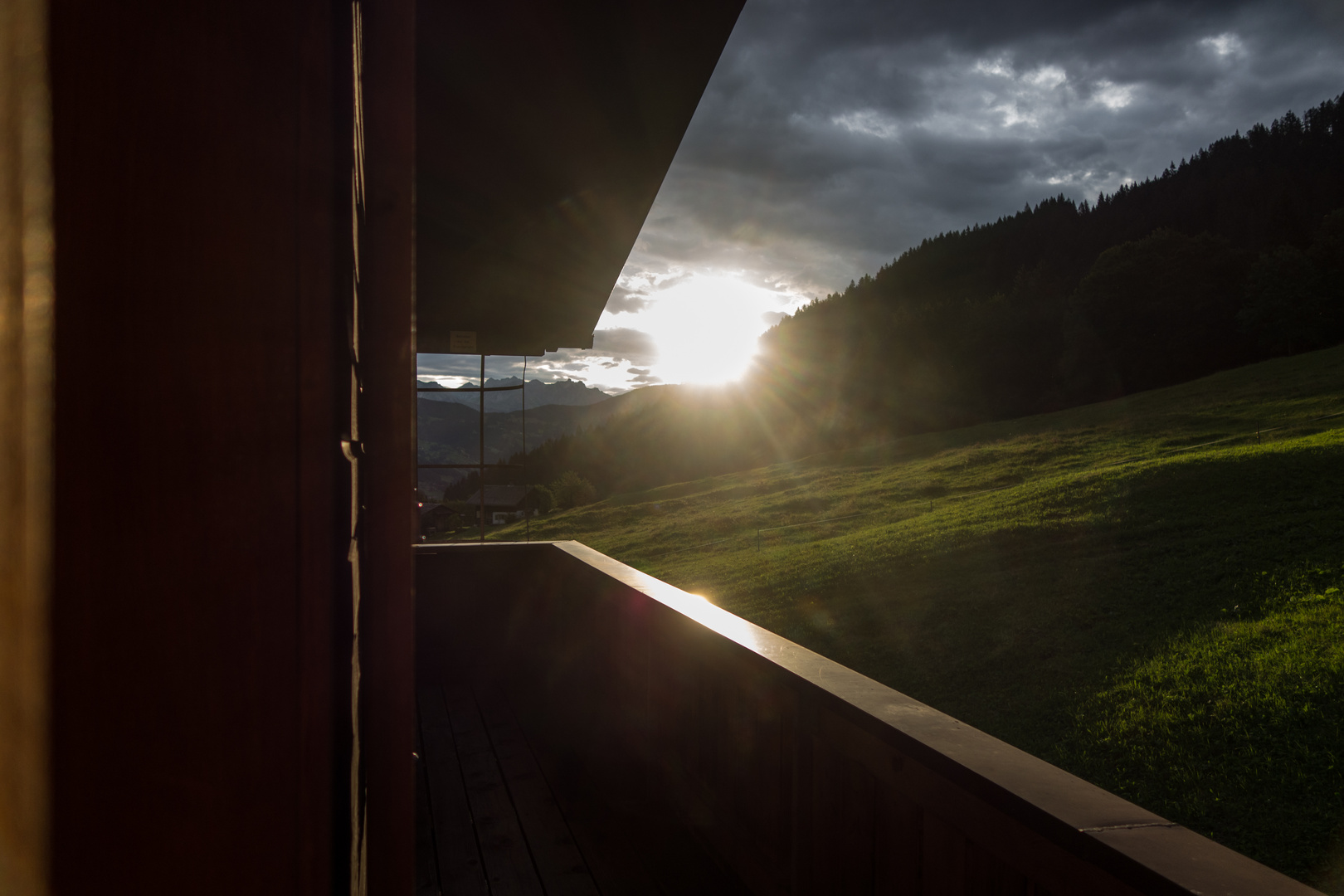 Sonnenaufgang in den Bergen,