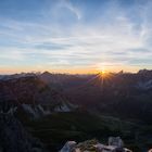 Sonnenaufgang in den Bergen