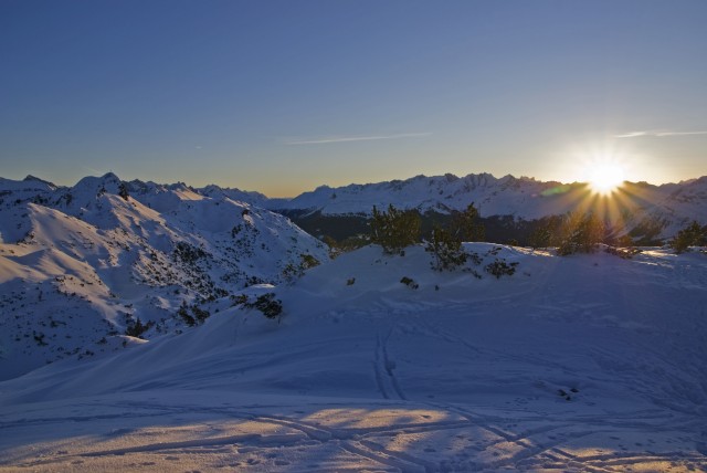 Sonnenaufgang in den Bergen