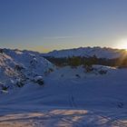 Sonnenaufgang in den Bergen