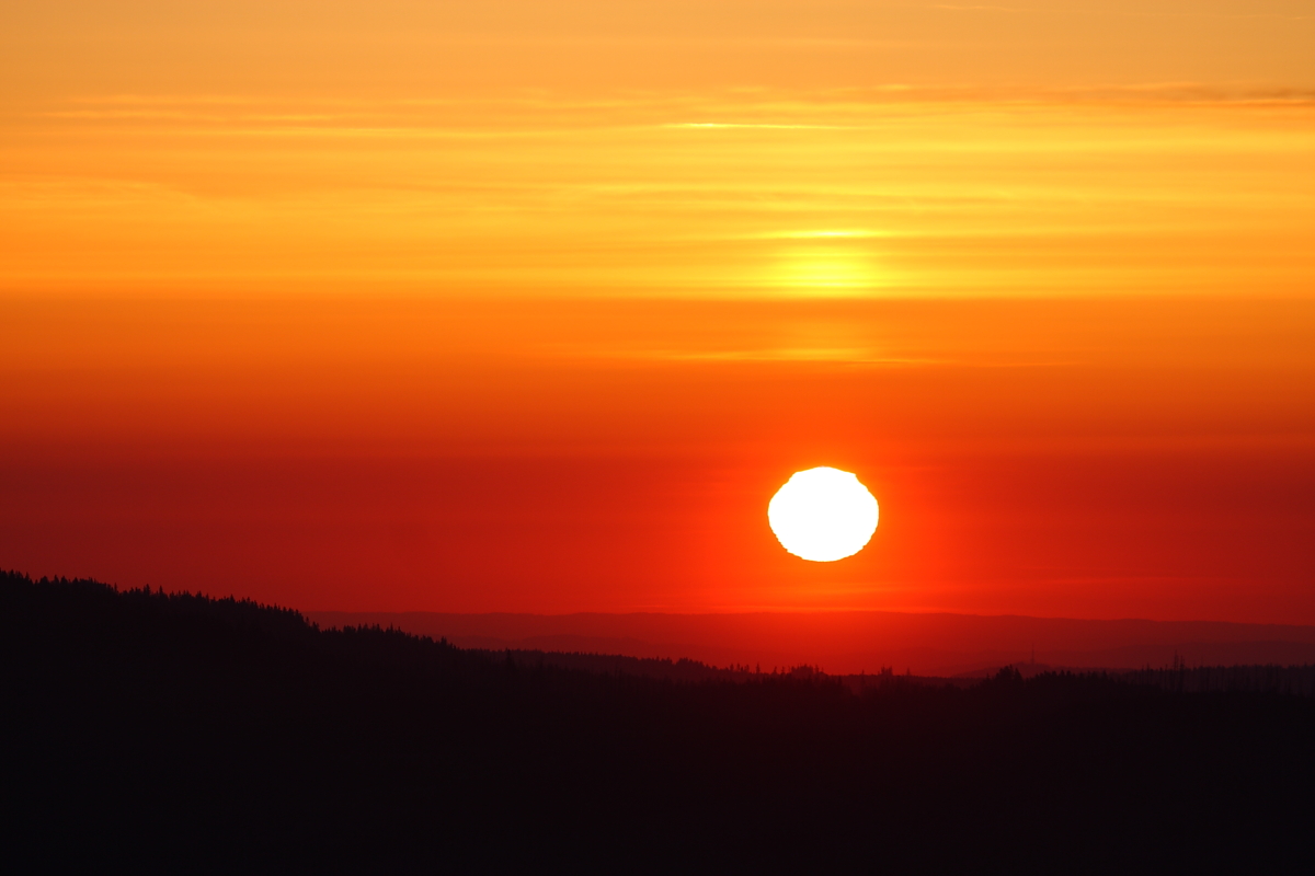 Sonnenaufgang in den Bergen