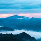 Sonnenaufgang in den Bergen bei Banaue / Philippinen