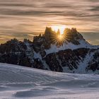 Sonnenaufgang in den Dolomiten