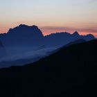 Sonnenaufgang in den Dolomiten