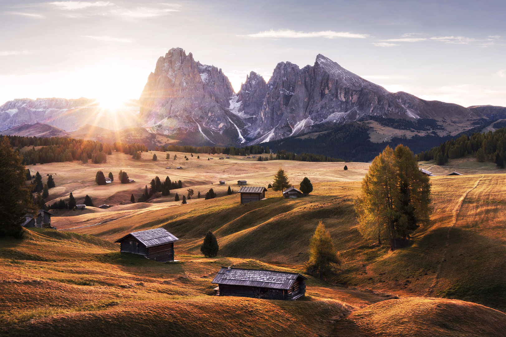 Sonnenaufgang in den Dolomiten