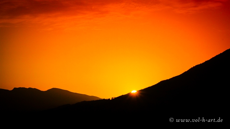 Sonnenaufgang in den Dolomiten