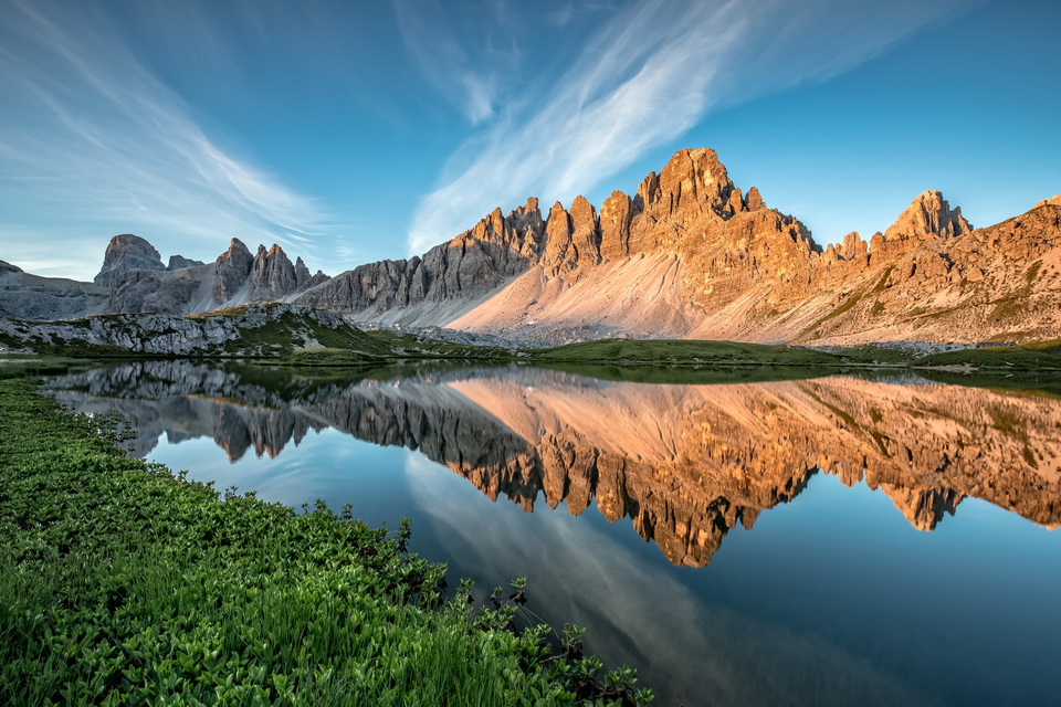 Sonnenaufgang in den Dolomiten