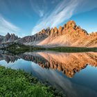 Sonnenaufgang in den Dolomiten