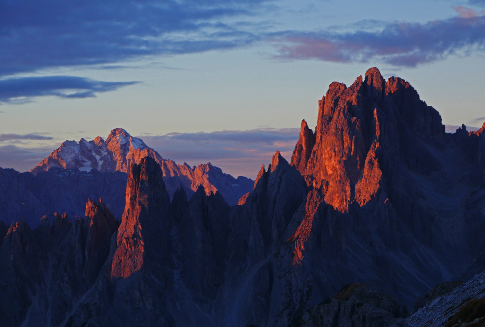 Sonnenaufgang in den Dolomiten