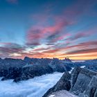 Sonnenaufgang in den Dolomiten