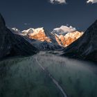 Sonnenaufgang in den Österreicher Alpen