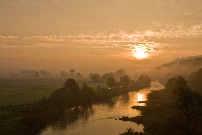 Sonnenaufgang in den Ruhrwiesen