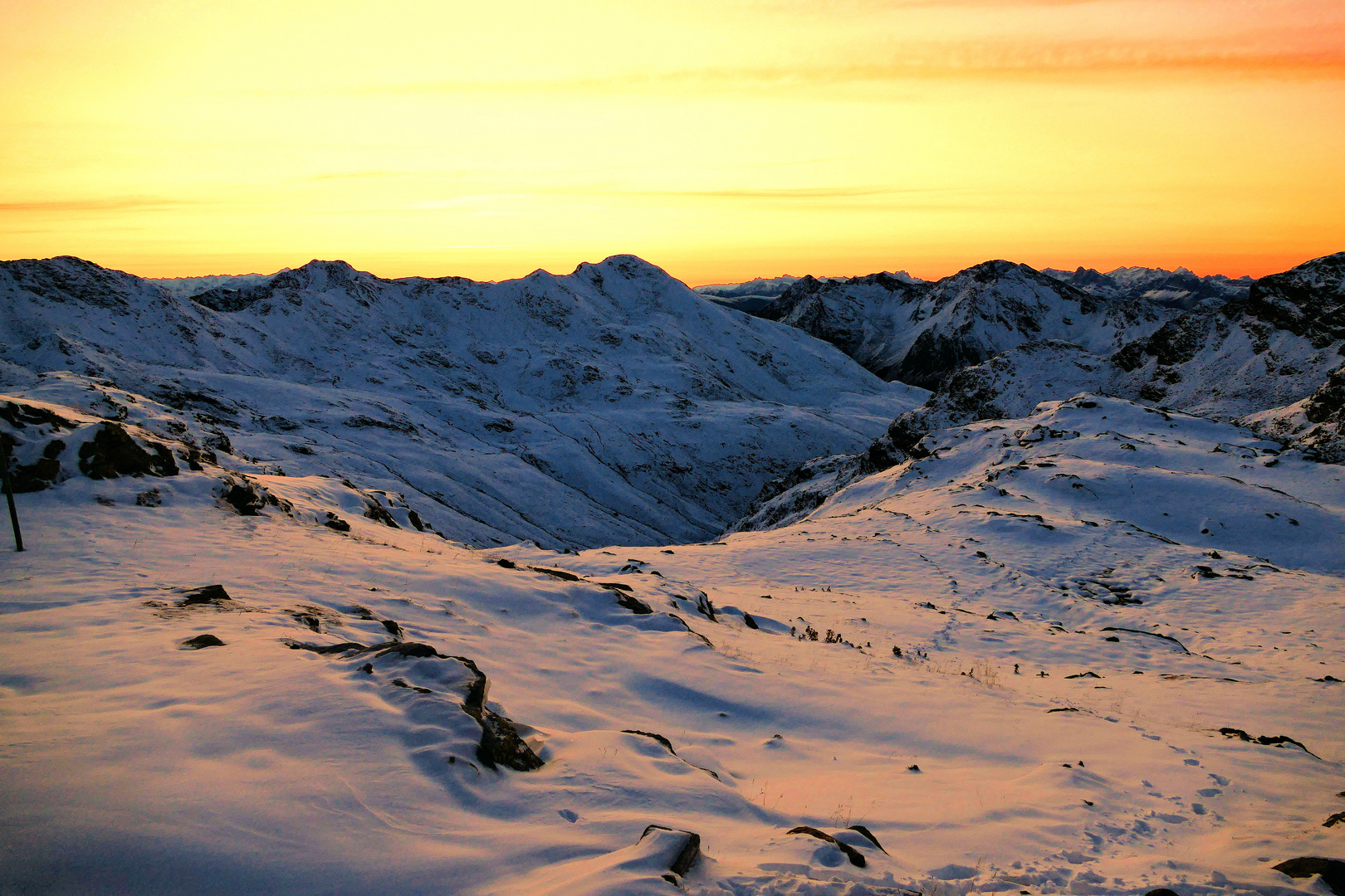 Sonnenaufgang in den Sarntaler Alpen