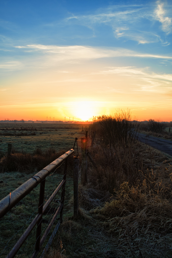 Sonnenaufgang in den Vierundmarschlanden