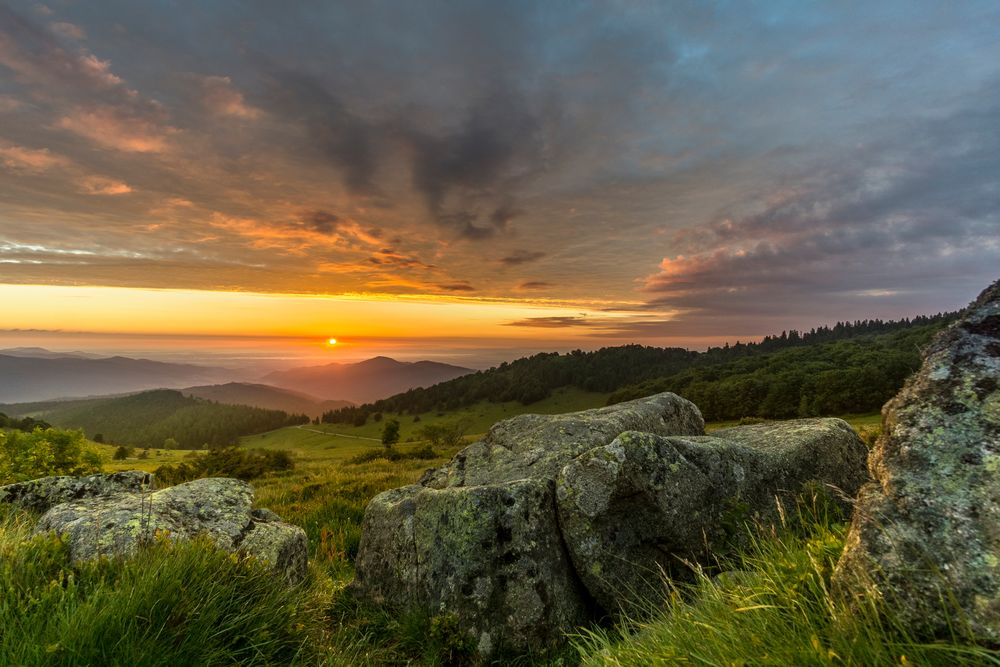 Sonnenaufgang in den Vogesen