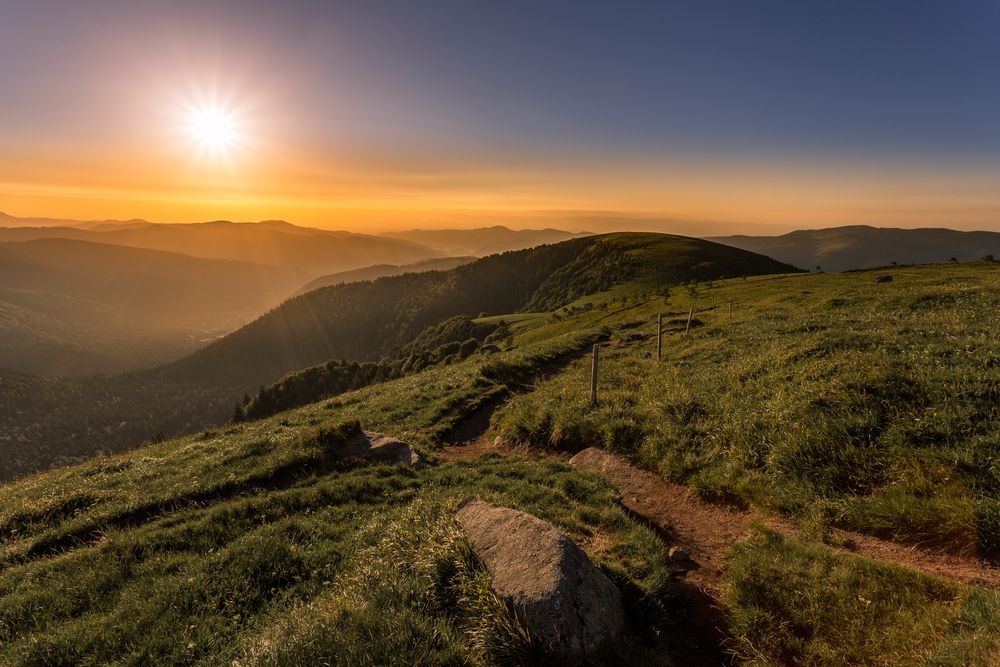 Sonnenaufgang in den Vogesen