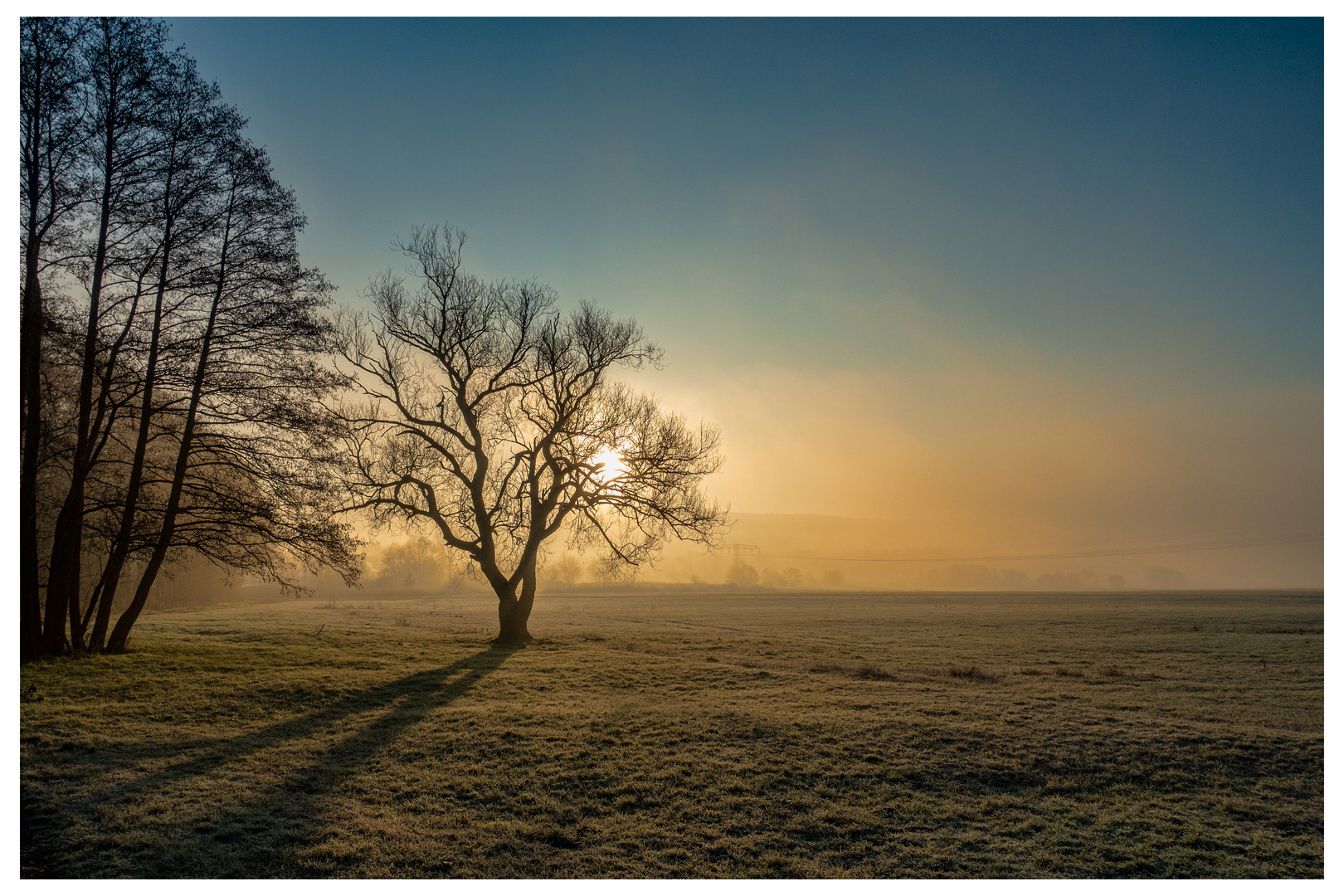 Sonnenaufgang in den Werraauen