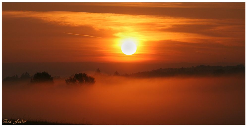 Sonnenaufgang in den Wirtswiesen bei Lich