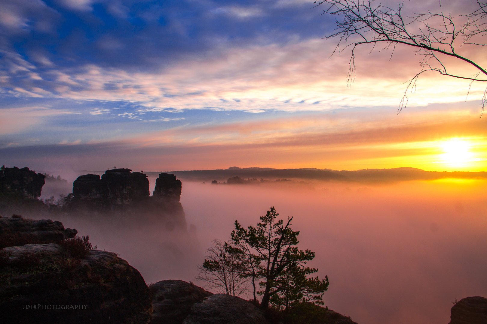 Sonnenaufgang in der Bastei