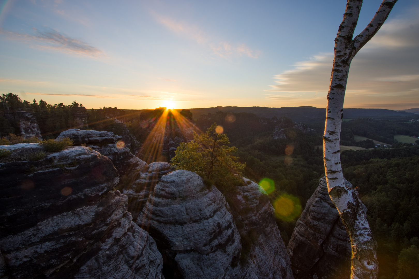 Sonnenaufgang in der Bastei